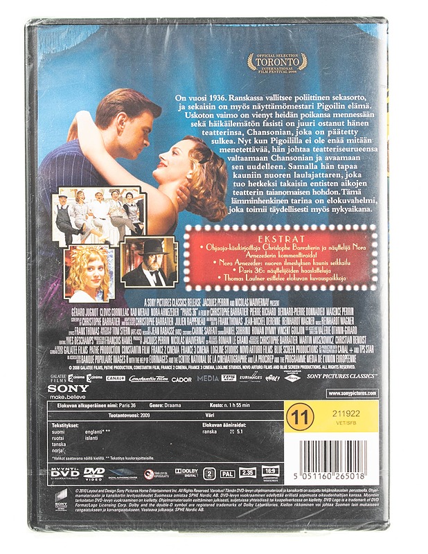 Paris 36 - DVD - DVD-elokuvat - 10105561676 - 1