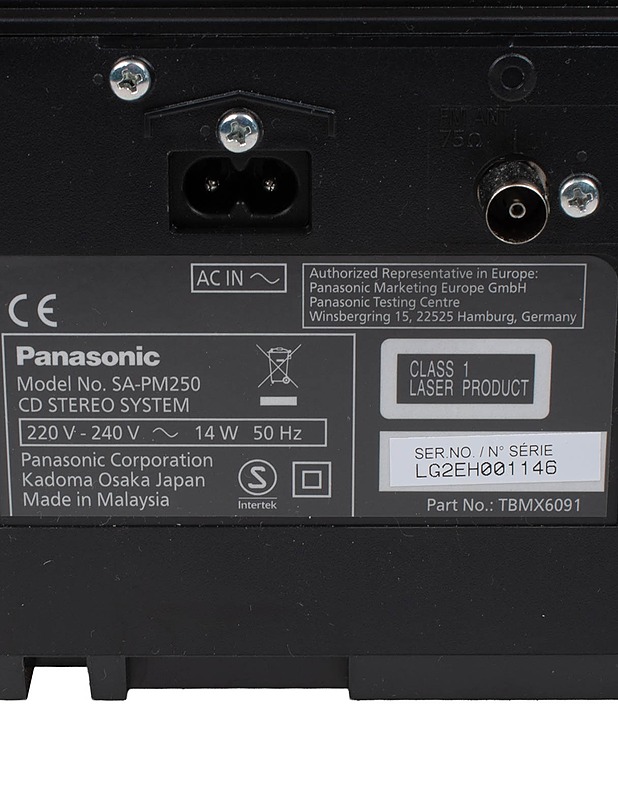 PANASONIC SA-PM250 -stereot  - Audio - 10105561692 - 3
