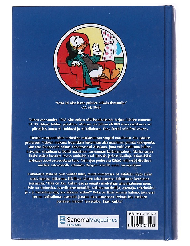 Aku Ankka näköispainos vuosikerrasta 1963 II osa - Disney, Walt - Sarjakuvat - 10105561713 - 1