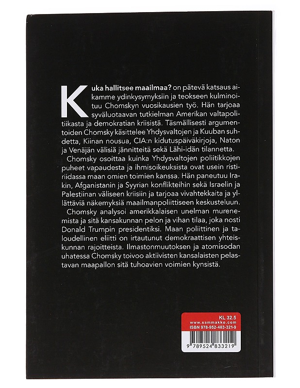 Kuka hallitsee maailmaa? - Chomsky, Noam - Tietokirjat ja oppaat - 10105561719 - 1