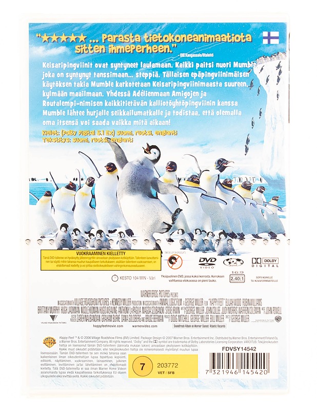 Happy Feet - DVD - DVD-elokuvat - 10105561724 - 1