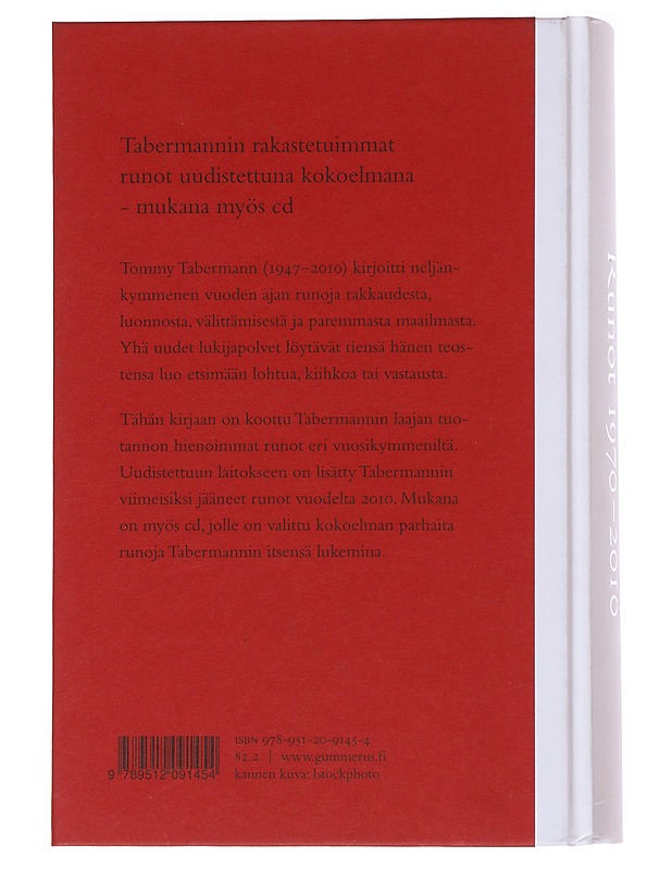 Runot 1970-2010 - Tabermann, Tommy - Runot ja näytelmät - 10105561725 - 1