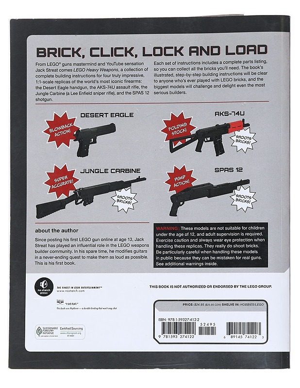 Lego Heavy Weapons: build working replicas of four of the world's most impressive gums - Jack Streat - Tietokirjat ja oppaat - 10105561760 - 1