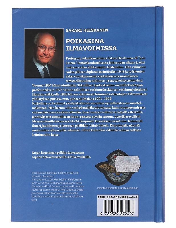 Poikasina ilmavoimissa - Sakari Heiskanen - Historiakirjat - 10105561793 - 1