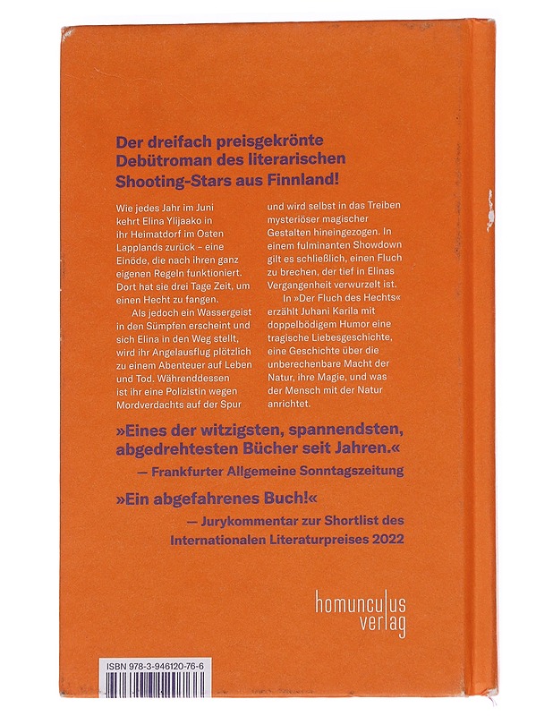 Der Fluch des Hechts - Karila, Juhani - Romaanit ja novellit - 10105561796 - 1