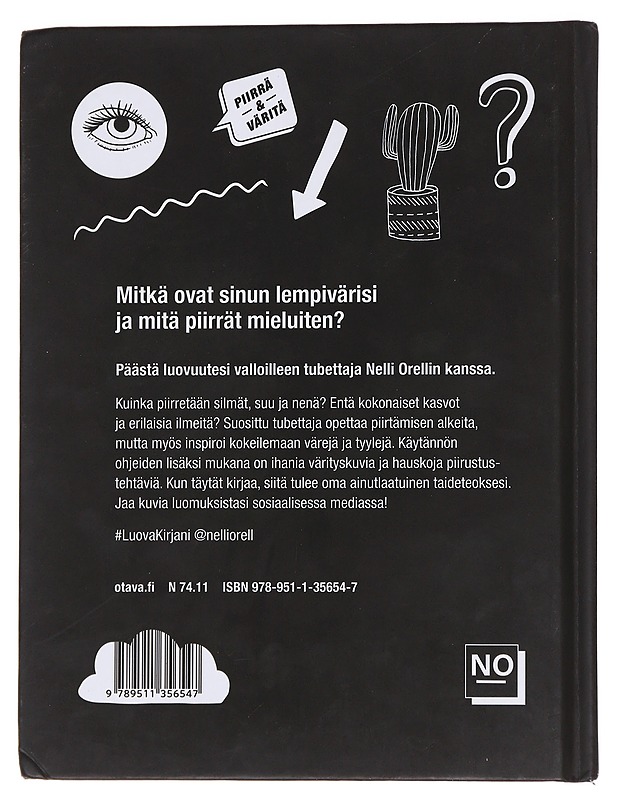 Luova kirjani : piirrä & väritä - Nelli Orell - Nuorten kirjat - 10105561808 - 1