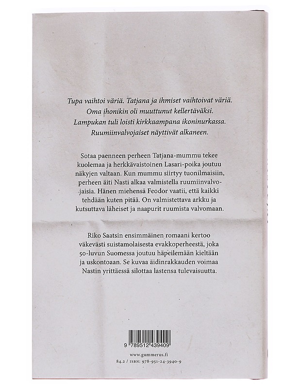 Yönistujat - Riko Saatsi - Romaanit ja novellit - 10105561809 - 1
