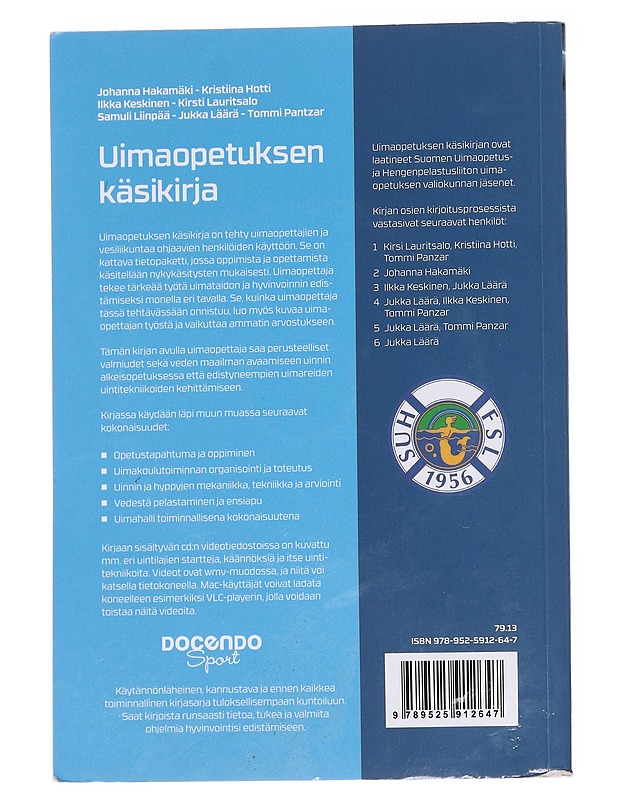 Uimaopetuksen käsikirja - Keskinen, Ilkka - Tietokirjat ja oppaat - 10105561816 - 1