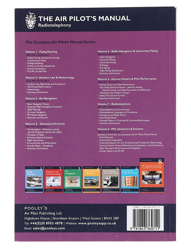 Air Pilot's Manual 7: Radiotelephony - Tietokirjat ja oppaat - 10105561823 - 1