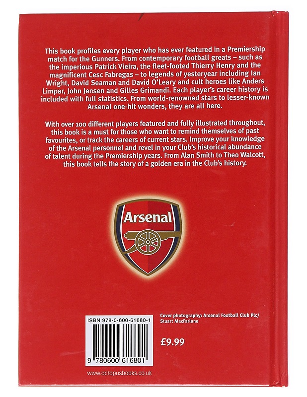 Arsenal: Premiership player profiles - Chas Newkey-Burden - Tietokirjat ja oppaat - 10105561832 - 1
