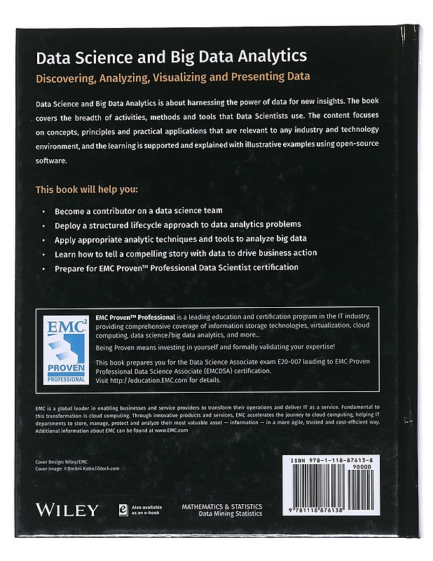 Data Science And Big Data Analytics - EMC Education Services - Tietokirjat ja oppaat - 10105561867 - 1