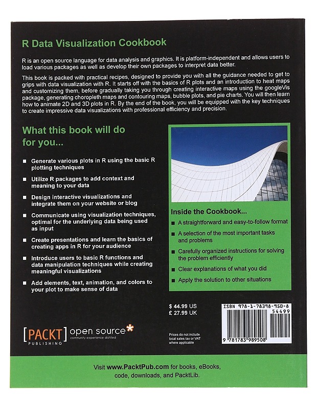 R Data Visualization Cookbook - Atmajitsinh Gohil - Tietokirjat ja oppaat - 10105561883 - 1