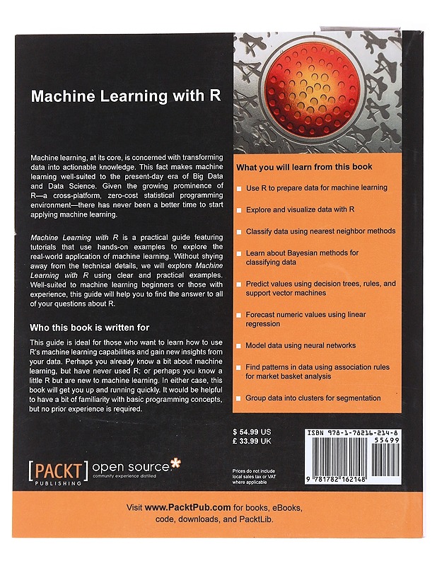 Machine Learning With R - Brett Lantz - Tietokirjat ja oppaat - 10105561889 - 1