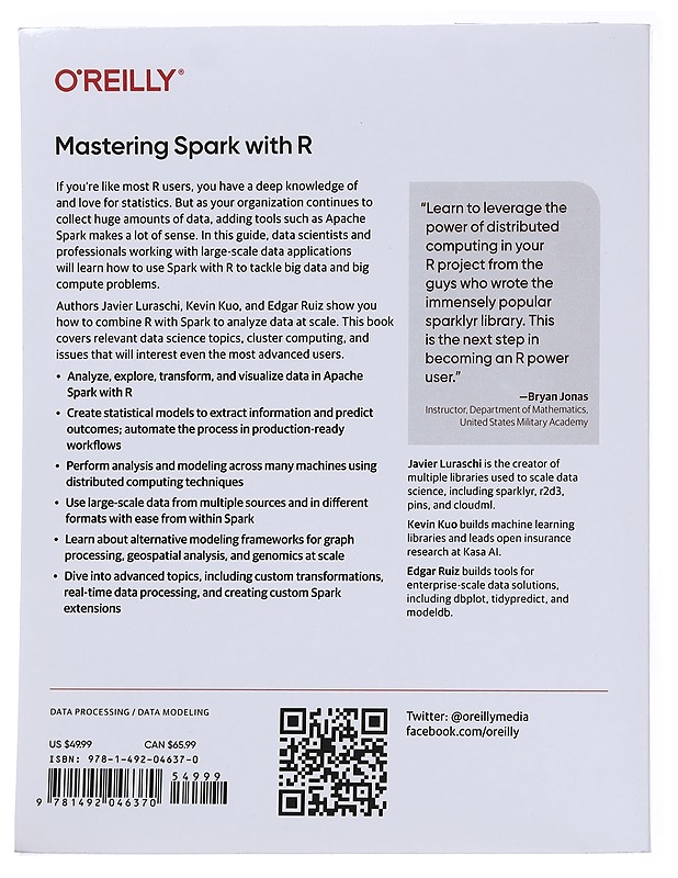 Mastering Spark With R - Javier Luraschi - Tietokirjat ja oppaat - 10105561902 - 1