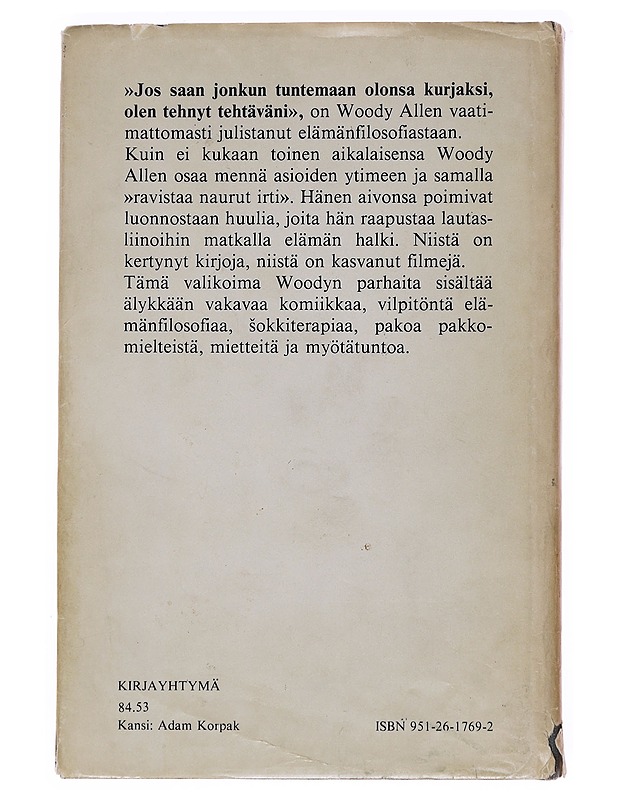 Parhaat -  Woody Allen - Romaanit ja novellit - 10105562069 - 1