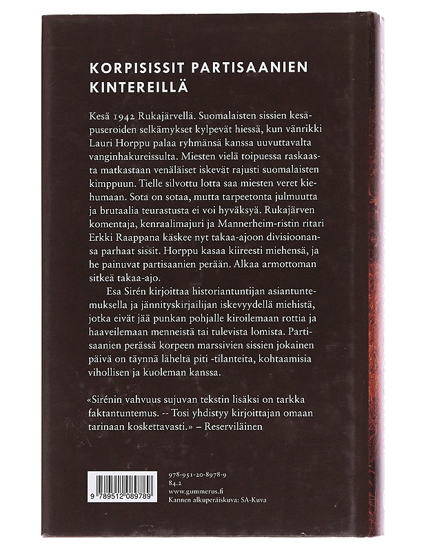 Rukajärven korpisissit - Esa Sirén - Romaanit ja novellit - 10105562080 - 1