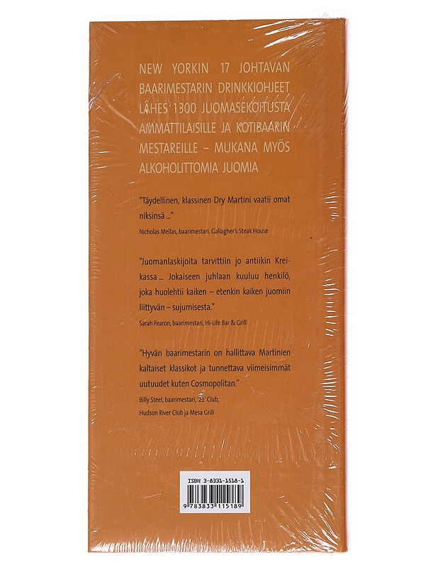 New Yorkin baarimestarien parhaat drinkit - Sally Ann Berk - Harrastekirjat - 10105562082 - 1