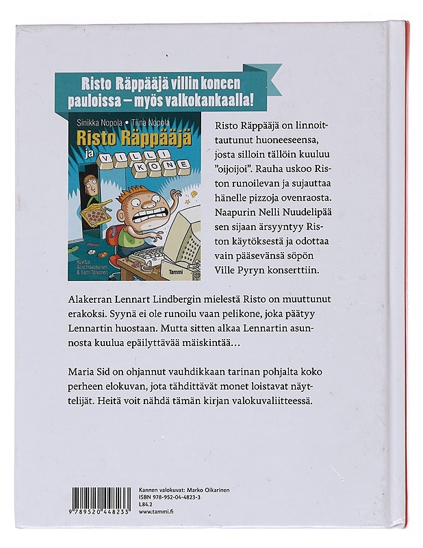 Risto Räppääjä ja villi kone - Sinikka Nopola - Lastenkirjat - 10105562115 - 1