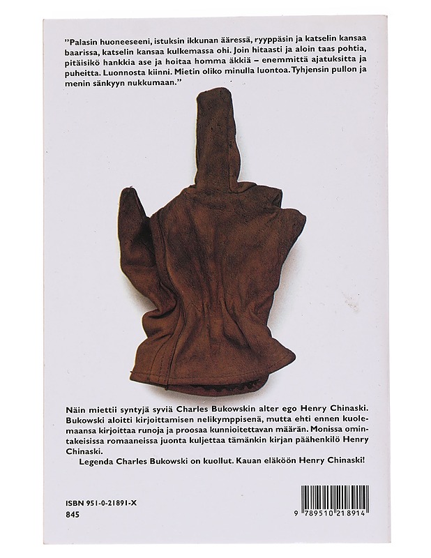 Pystyssä kaiken aikaa - Bukowski, Charles - Romaanit ja novellit - 10105562155 - 1
