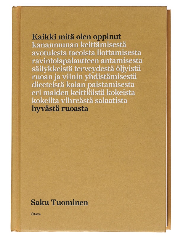 Kaikki mitä olen oppinut hyvästä ruoasta - Tuominen, Saku - Ruokakirjat - 10105562221 - 0