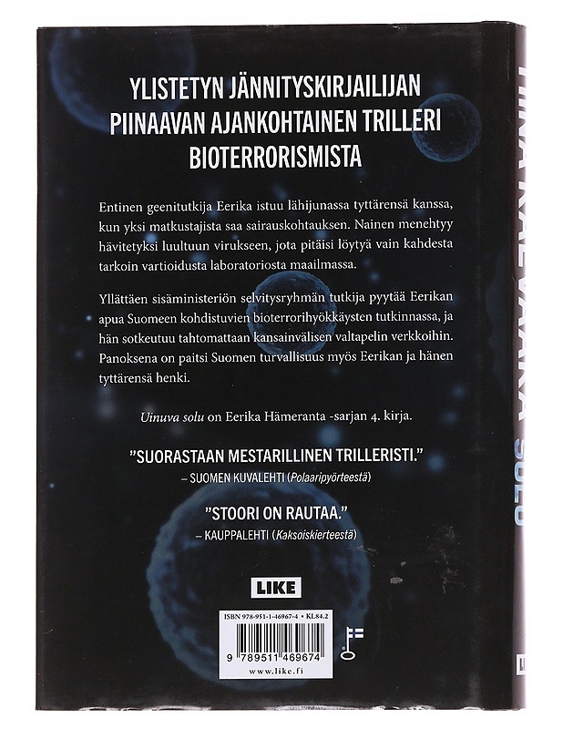 Uinuva solu - Tiina Raevaara - Jännitys ja dekkarit - 10105562233 - 1