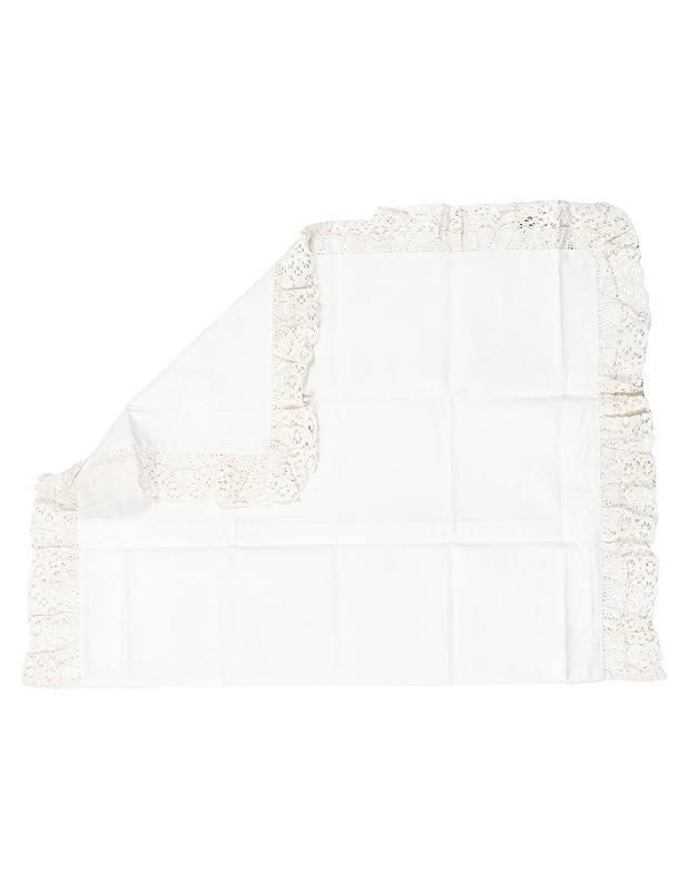 Pitsireunainen tyynyliina, 50x60 cm - Liinavaatteet - 10105562293 - 0