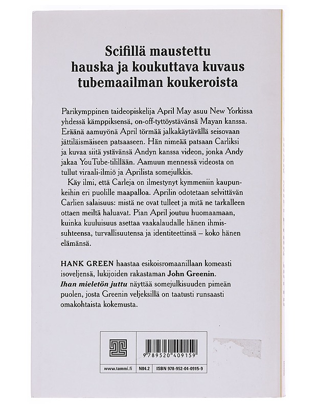Ihan mieletön juttu - Green, Hank - Fantasia- ja scifi - 10105562339 - 1