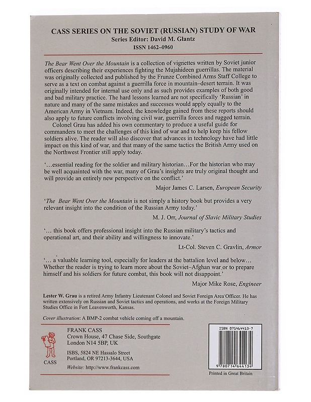 The bear went over the mountain : Soviet combat tactics in Afghanistan - Grau, Lester W. - Historiakirjat - 10105562403 - 1