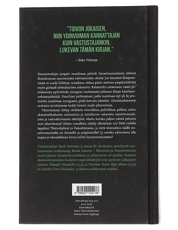 Musta hevonen : ydinvoima ja ilmastonmuutos - Partanen, Rauli - Tietokirjat ja oppaat - 10105562438 - 1