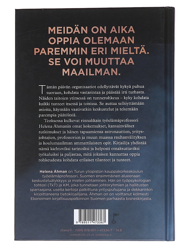 Tunnerohkeus : suoraan puhumisen ja vastarinnan kohtaamisen taito - Helena Åhman - Tietokirjat ja oppaat - 10105562440 - 1