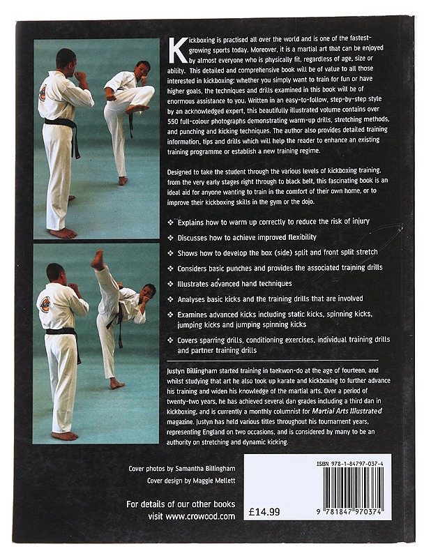 Kickboxing : from beginner to black belt - Justyn Billingham - Tietokirjat ja oppaat - 10105562530 - 1