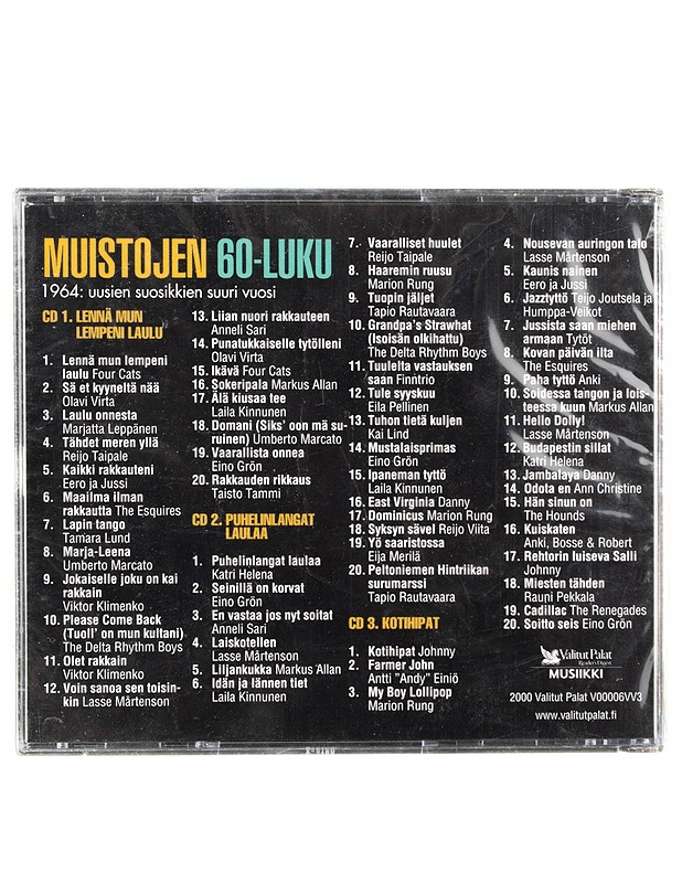 Muistojen 60-luku - Valitut Palat -  CD - CD-levyt - 10105562534 - 1