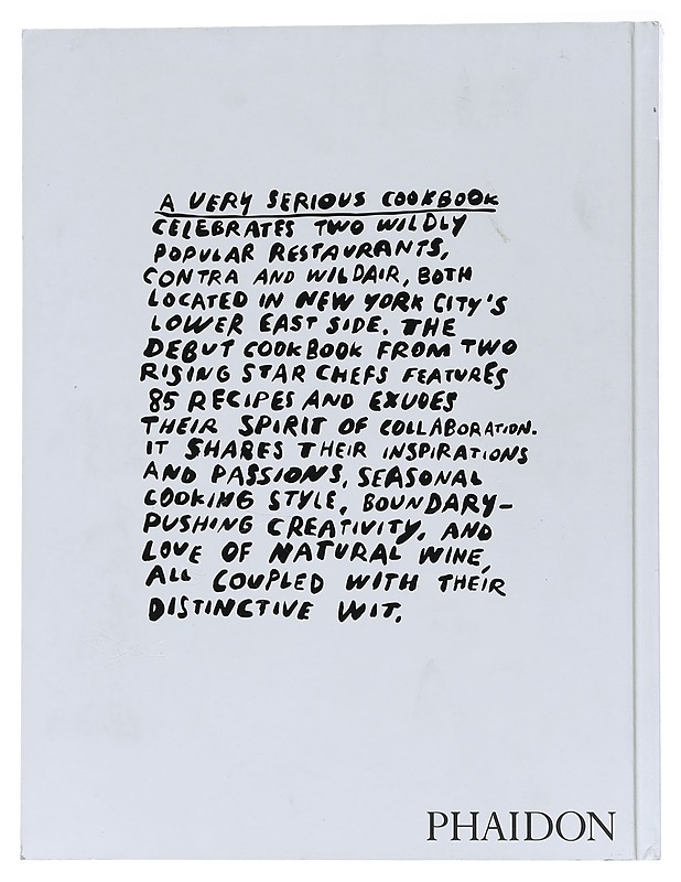 A Very Serious Cook Book - Contra Wildair - Ruokakirjat - 10105562540 - 1