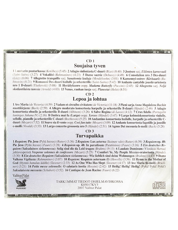 Rauhaa klassisia tunnelmia - Valitut Palat - CD - CD-levyt - 10105562546 - 1