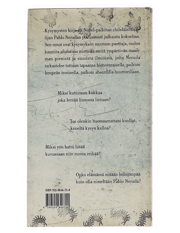 Kysymysten kirja - Neruda, Pablo - Runot ja näytelmät - 10105562571 - 1