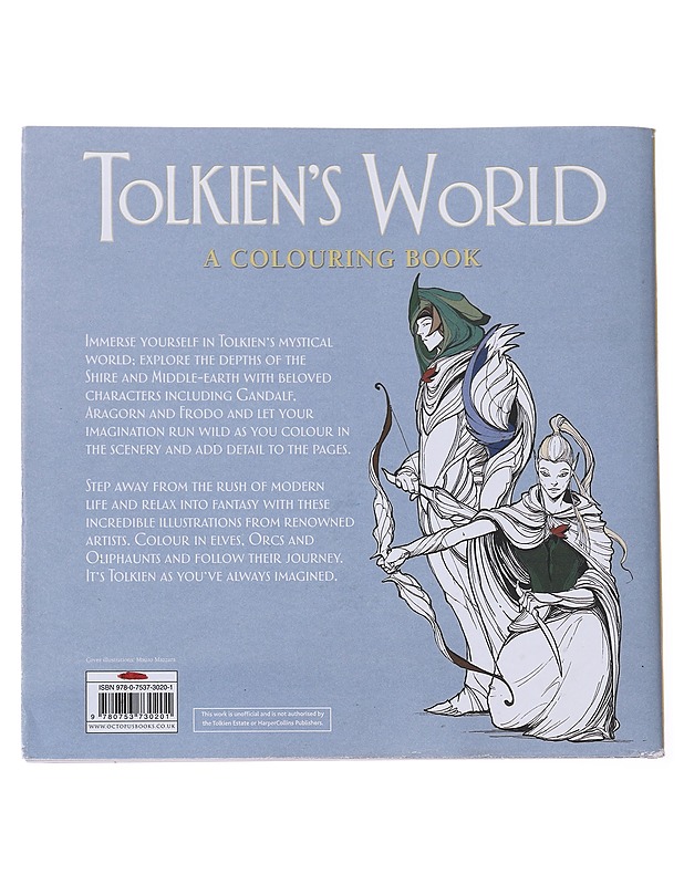 Tolkien's World / a colouring book - Samantha Warrington - Käsityökirjat - 10105562641 - 1