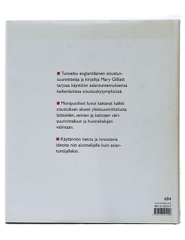 Sisustajan käsikirja - Mary Gilliatt - Tietokirjat ja oppaat - 10105562681 - 1