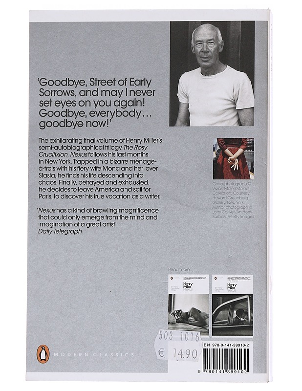Nexus - Henry Miller - Romaanit ja novellit - 10105562743 - 1