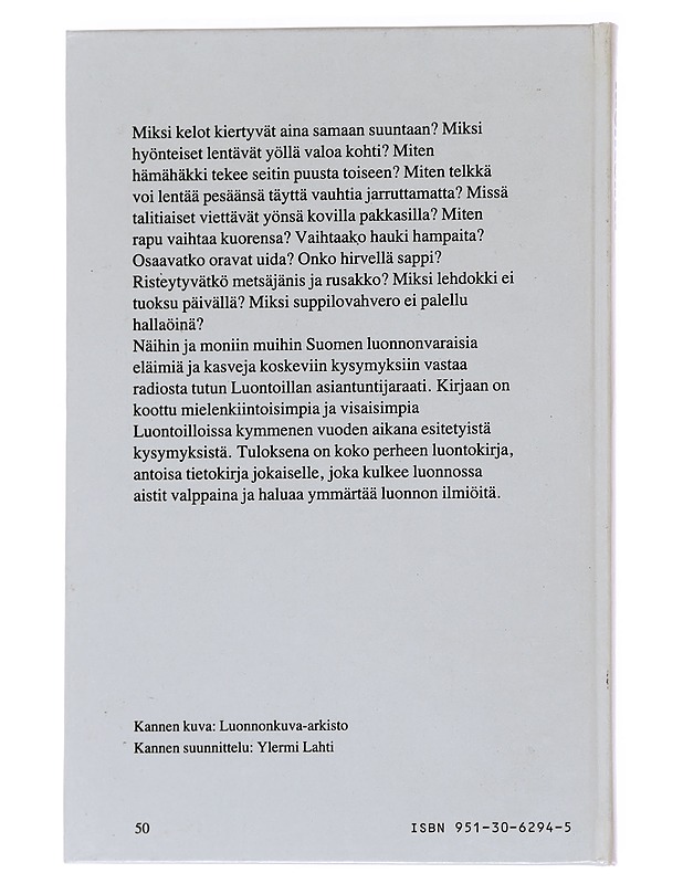 Luontoilta / kysymyksiä ja vastauksia Suomen luonnonvaraisista eläimistä ja kasveista - Nyström, Viking - Tietokirjat ja oppaat - 10105562750 - 1