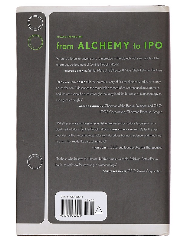 From Alchemy To Ipo : The Business Of Biotechnology - Cynthia Robbins-Roth - Romaanit ja novellit - 10105562867 - 1