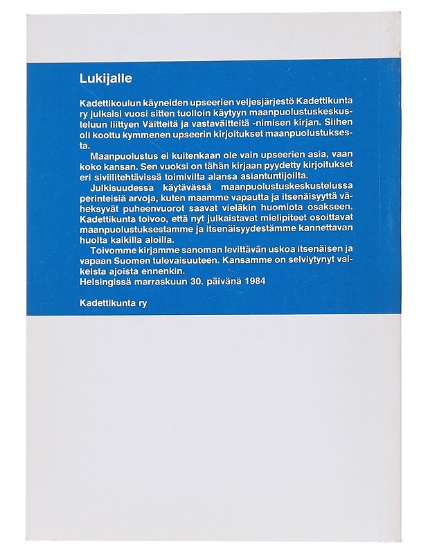 Puolustamme Suomea - Matti Närhi - Historiakirjat - 10105562877 - 1