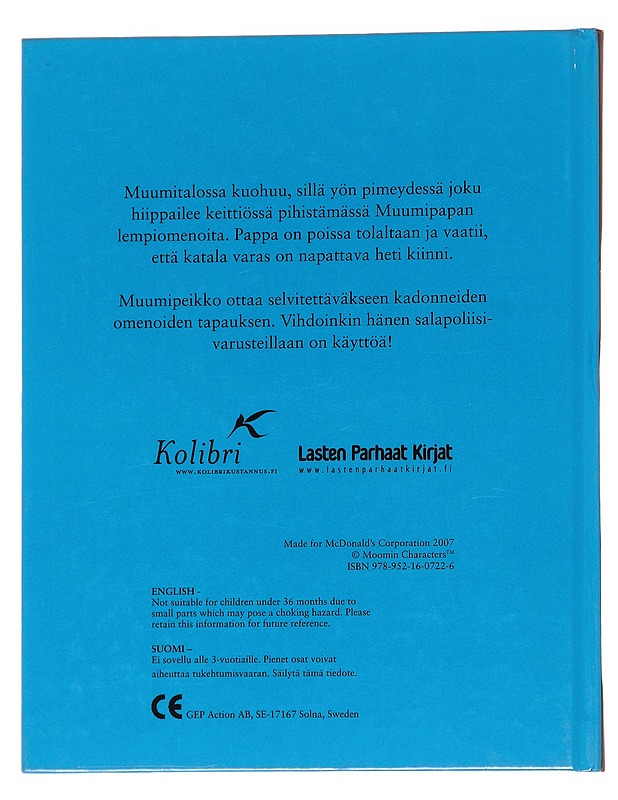 Muumipeikko salapoliisina - Harald Sonesson - Lastenkirjat - 10105562900 - 1