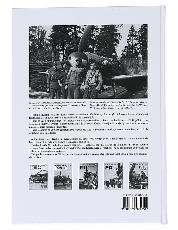 Suomen ilmavoimat / Finnish Air Force 6 1944 - Kalevi Keskinen - Historiakirjat - 10105562934 - 1
