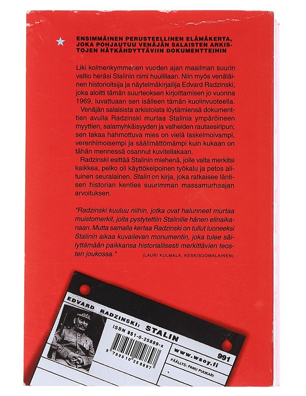 STALIN - RADZINSKI, EDVARD - Elämäkerrat ja muistelmat - 10105562977 - 1