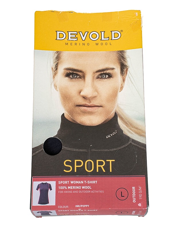 DEVOLD Sport merinovilla t-paita, L - Asusteet - 10105563011 - 0