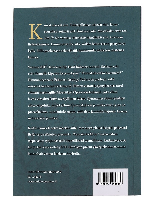 Piereskeleekö se? / kaikki eläinten suolikaasuista - Caruso, Nick - Tietokirjat ja oppaat - 10105563035 - 1