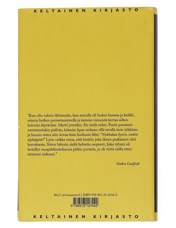 Sieppari ruispellossa - J. D. SALINGER - Romaanit ja novellit - 10105563138 - 1