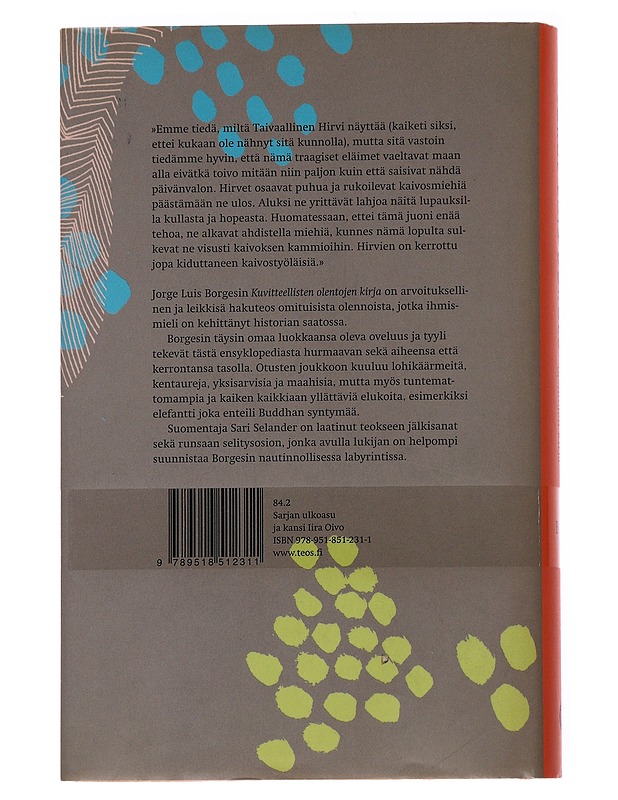 Kuvitteellisten olentojen kirja -  Jorge Luís Borges - Romaanit ja novellit - 10105563149 - 1