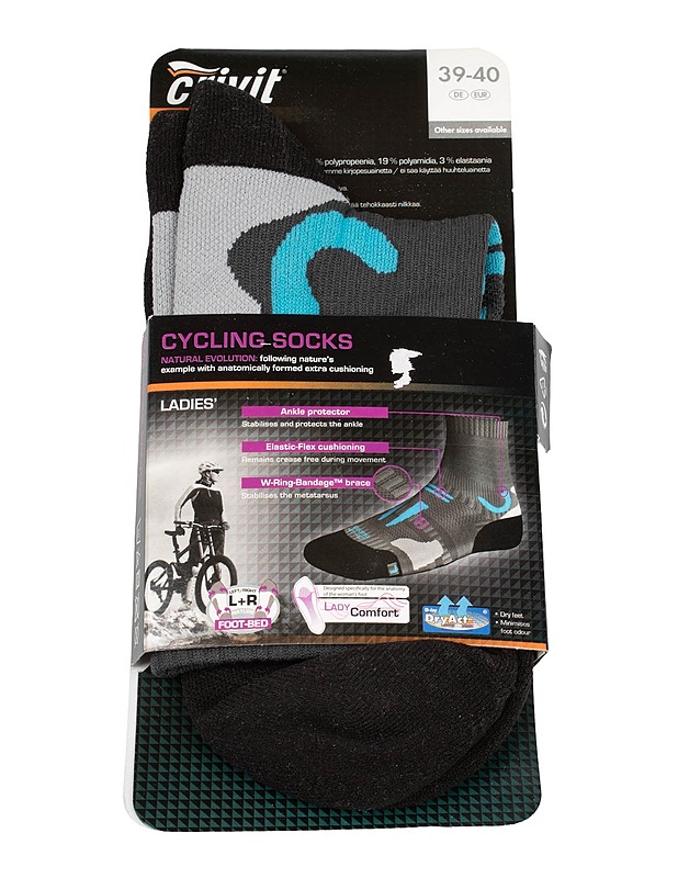 CRIVIT SPORTS pyöräilysukat, 39-40 - Asusteet - 10105563196 - 0