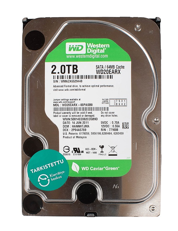 WD Western Digital 2.0TB -kovalevy  - Tietokoneet - 10105563235 - 0